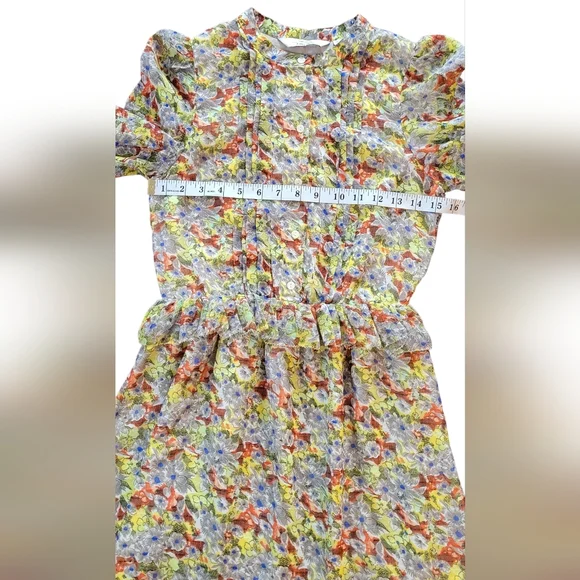 & Other Stories Floral Ruffled Minidress, Cottagecore, Boho, Romantic, Women's 0 - Picture 9 of 12